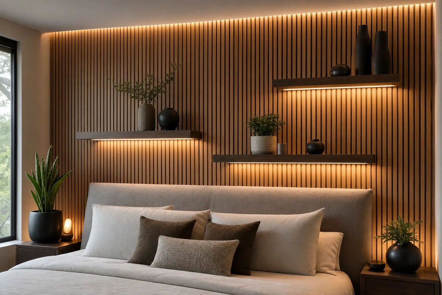 Modern Wooden Slat Wall Decor Ideas
