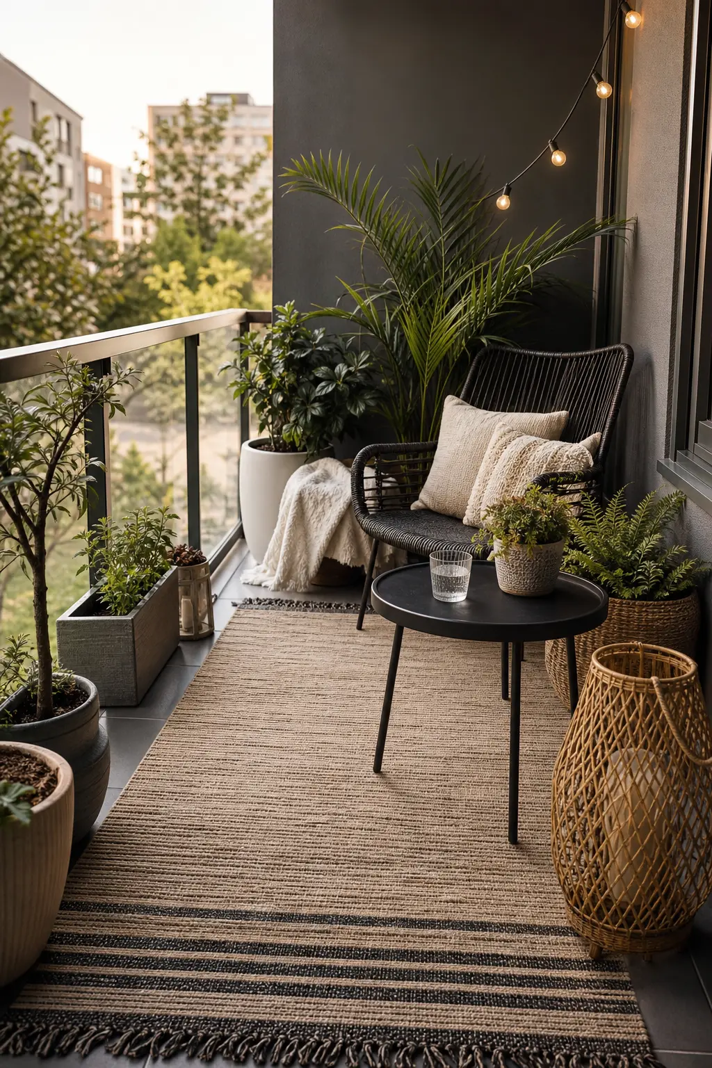 Modern Apartment Balcony Decorating