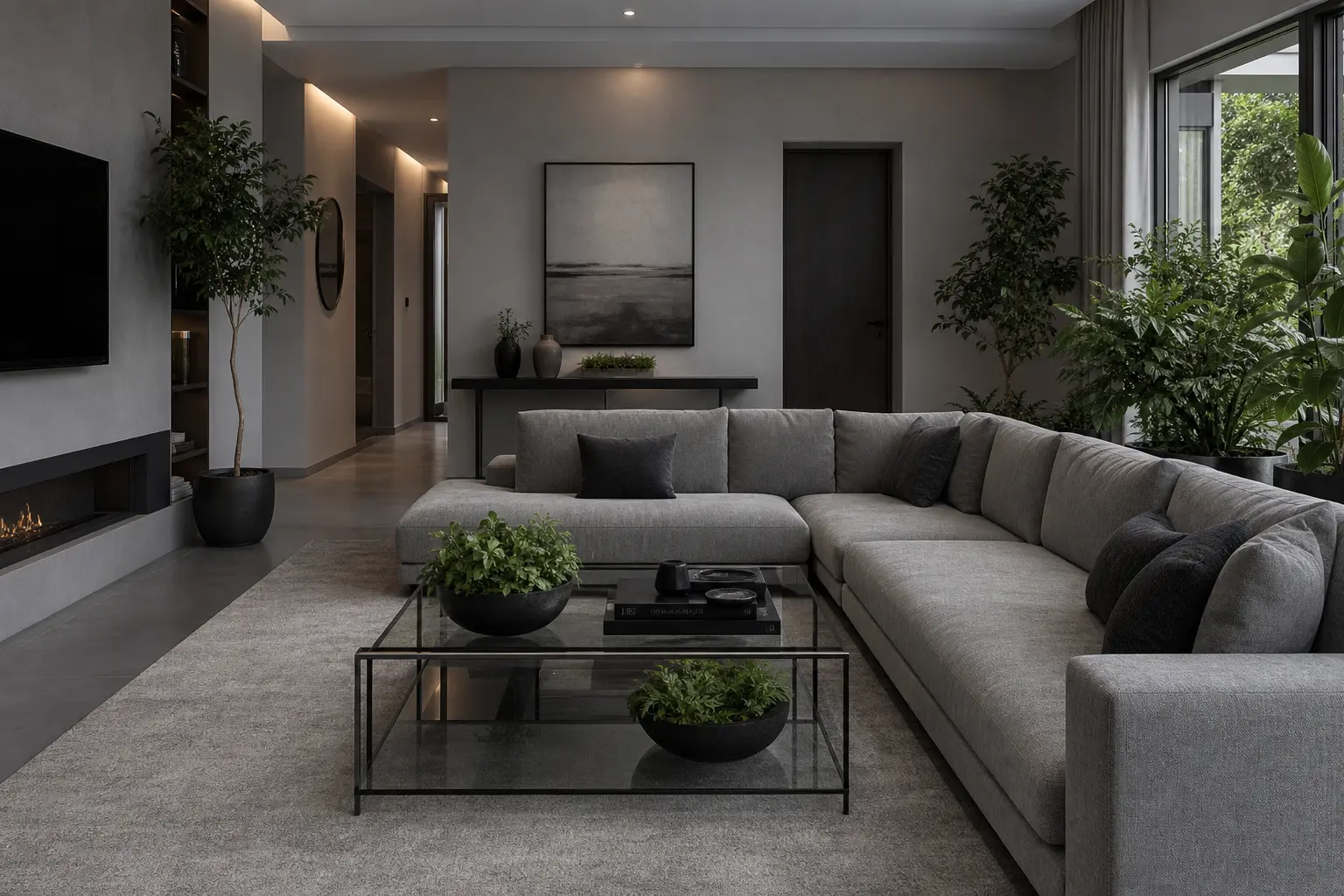 Modern Grey Living Room Decor Ideas