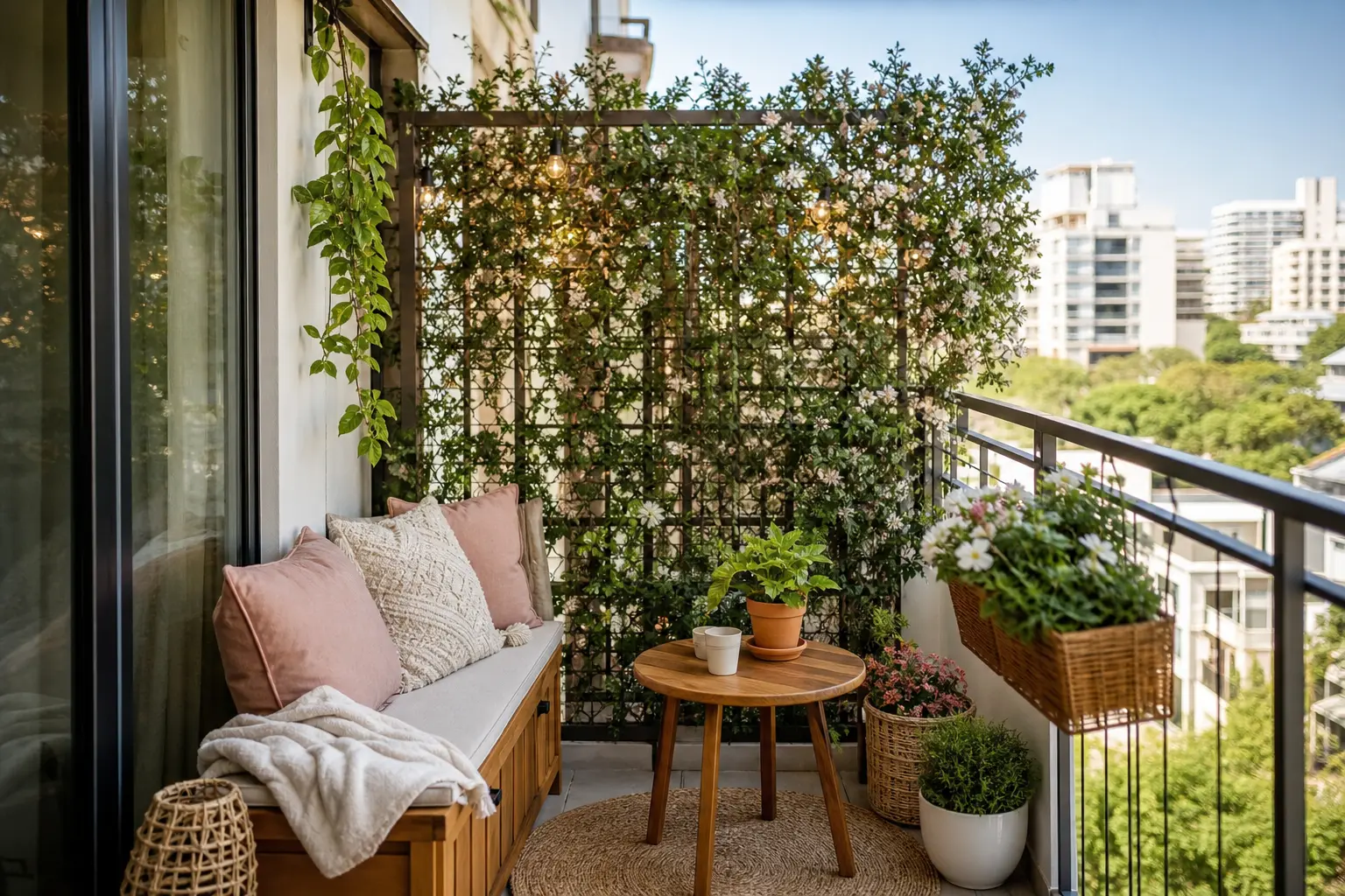 Small Cozy Apartment Balcony Decor Ideas