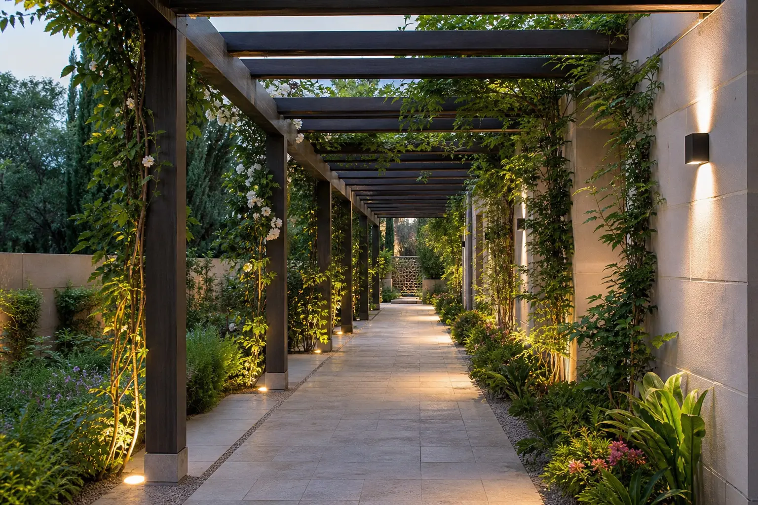 Modern Pergola Walkway Design Ideas