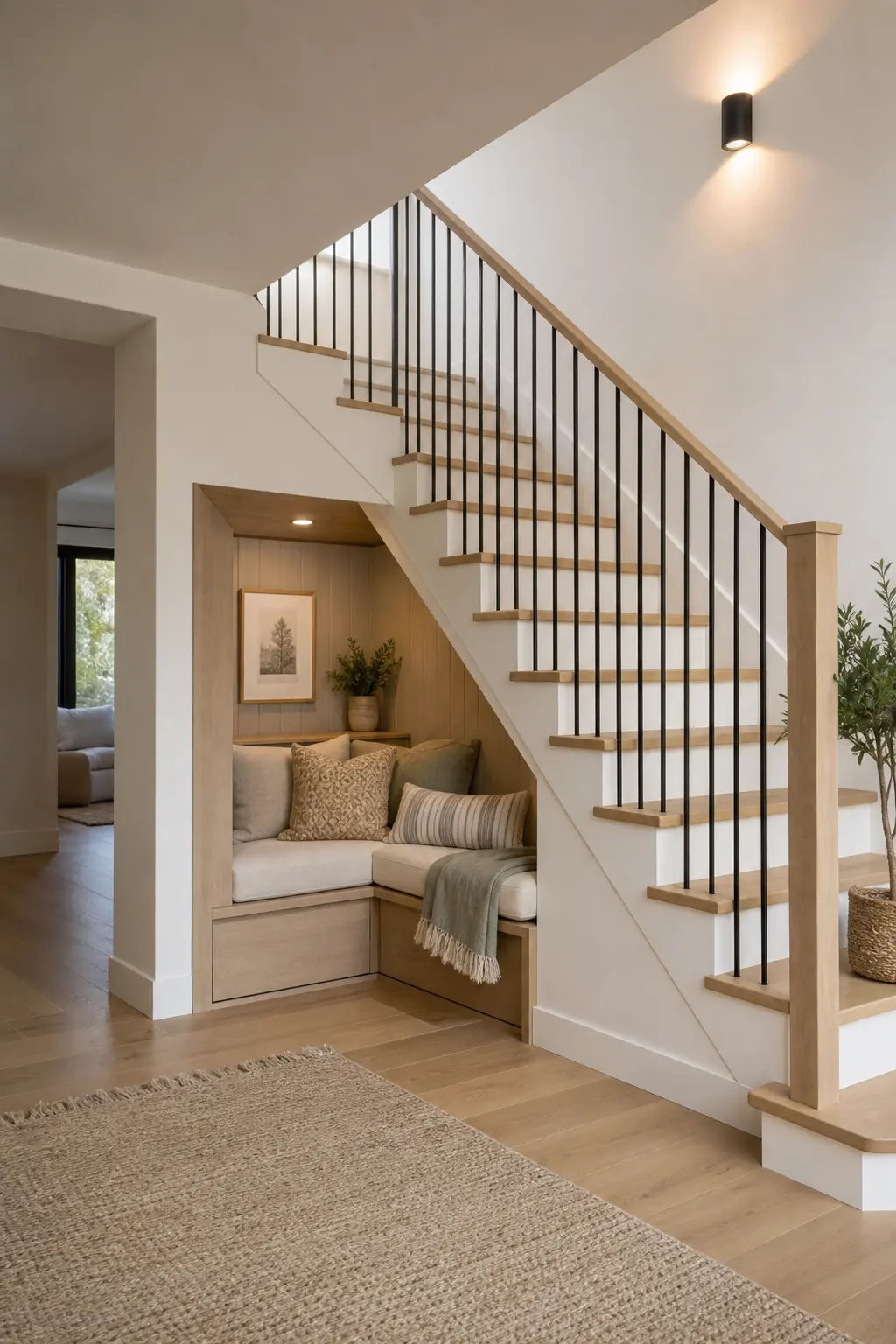 Modern Scandinavian Staircase Foyer Ideas