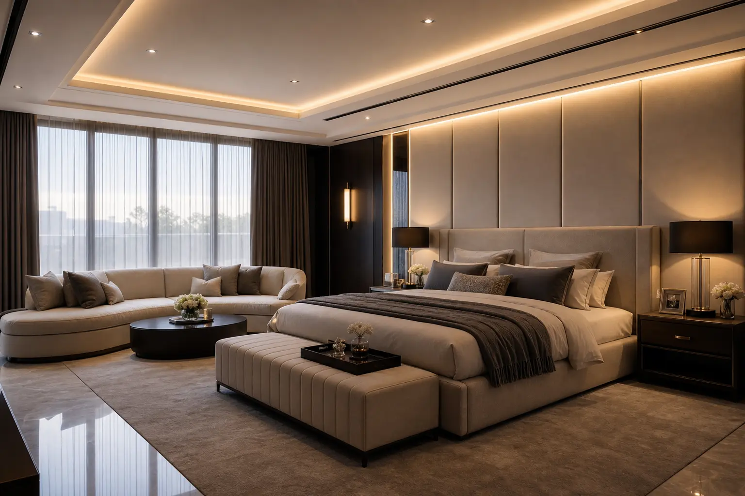 Modern Luxury Master Bedroom Interior Design Ideas