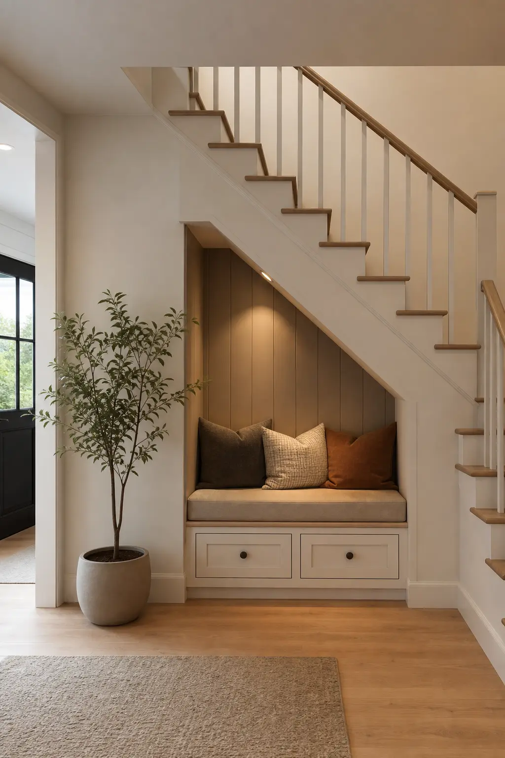 Modern Scandinavian Staircase Foyer Ideas