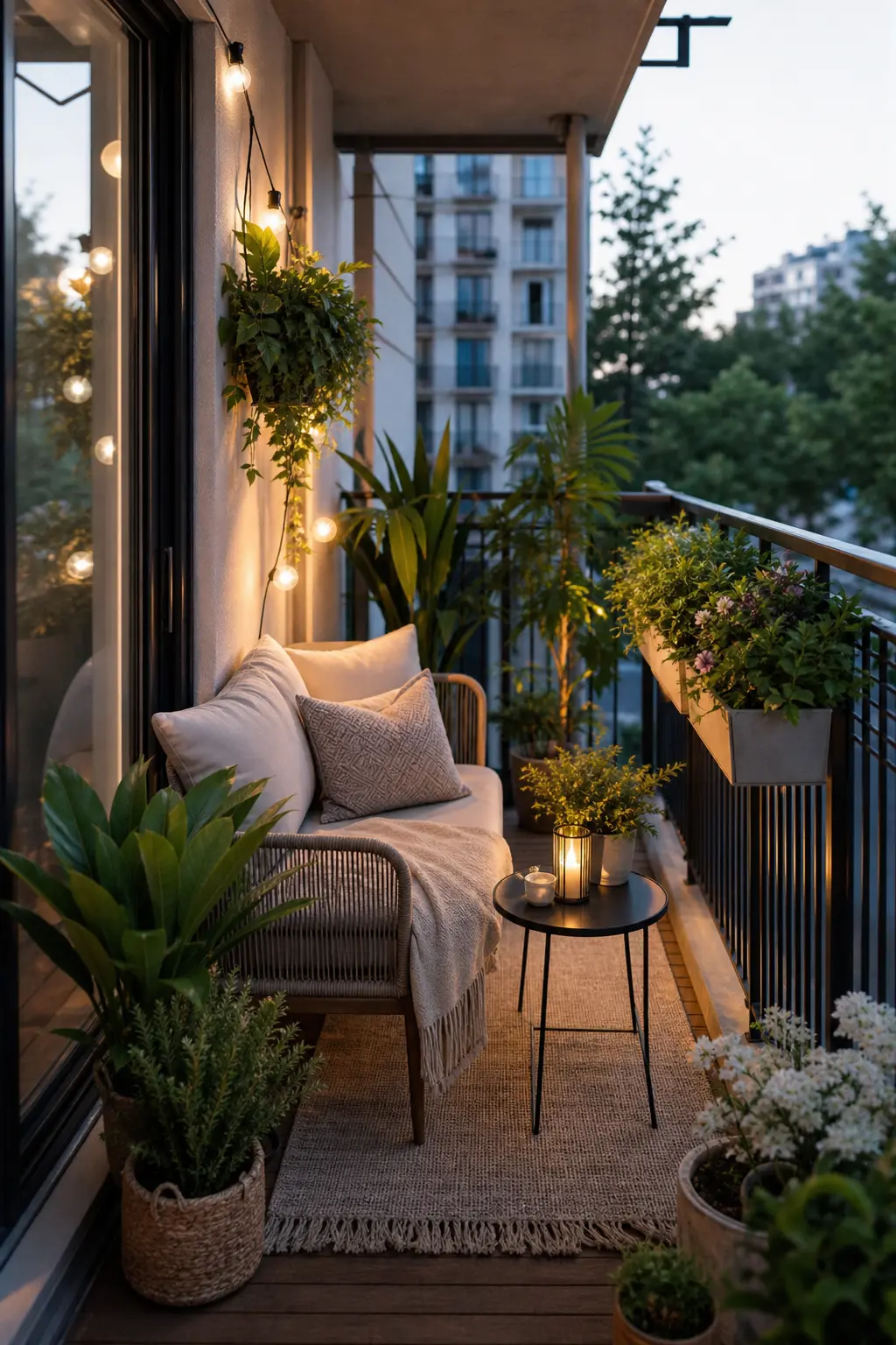 Small Cozy Apartment Balcony Decor Ideas