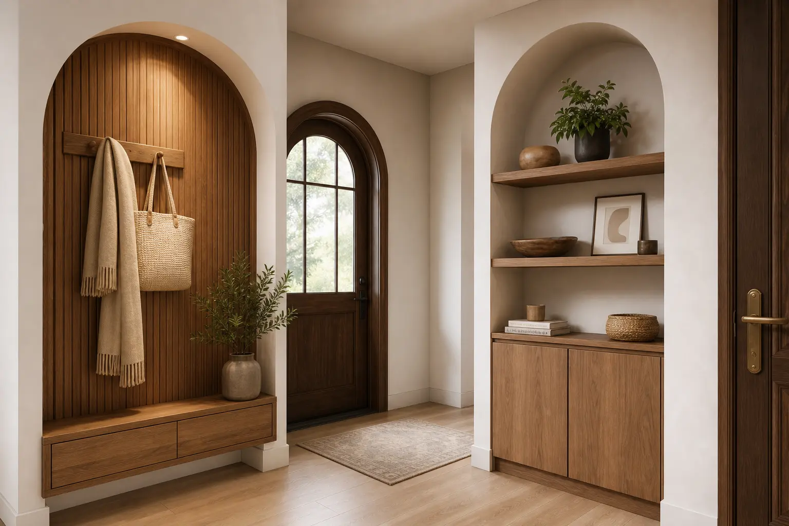Modern Wooden Entryway Design Ideas