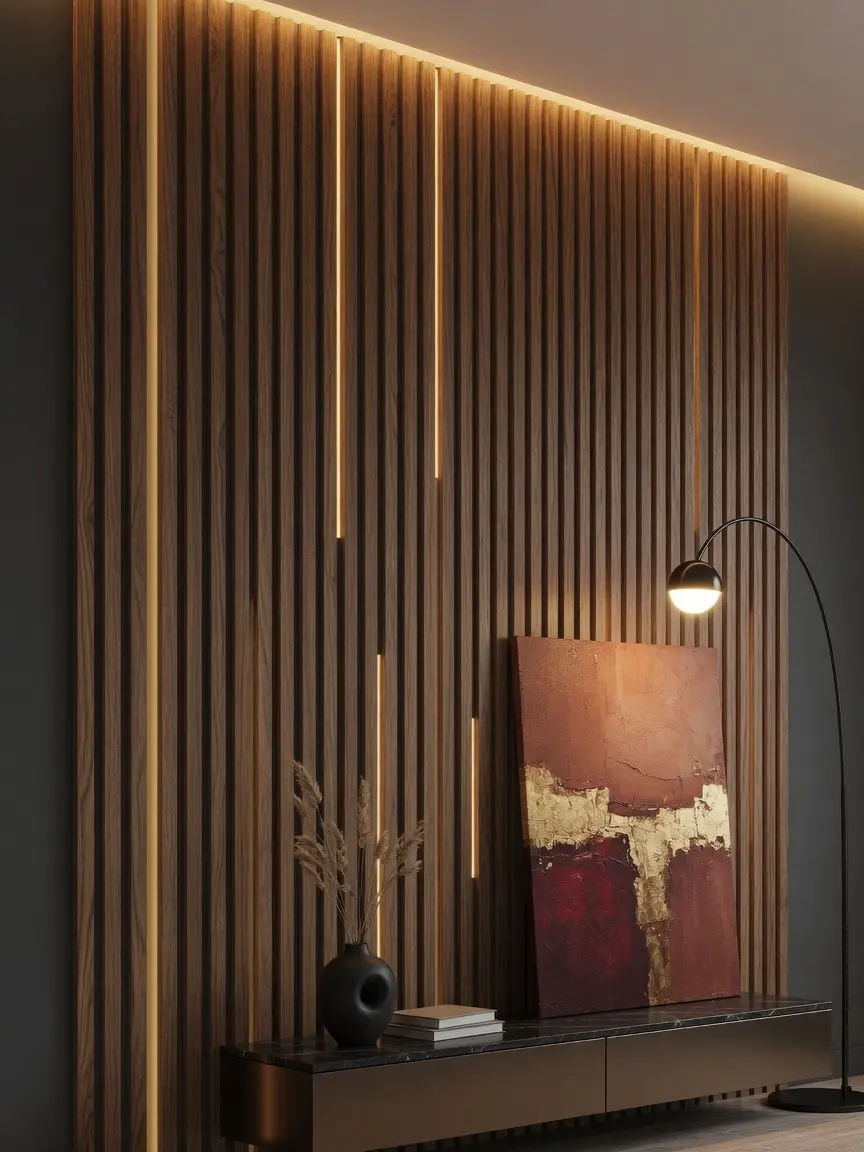 Modern Luxury Wall Decor Ideas with LED Lighting
