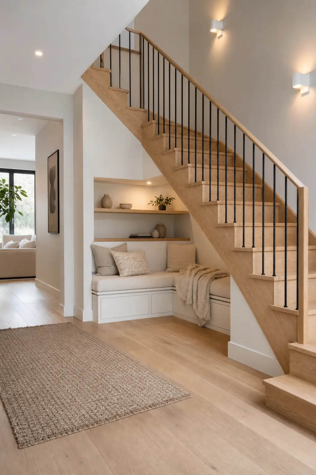 Modern Scandinavian Staircase Foyer Ideas