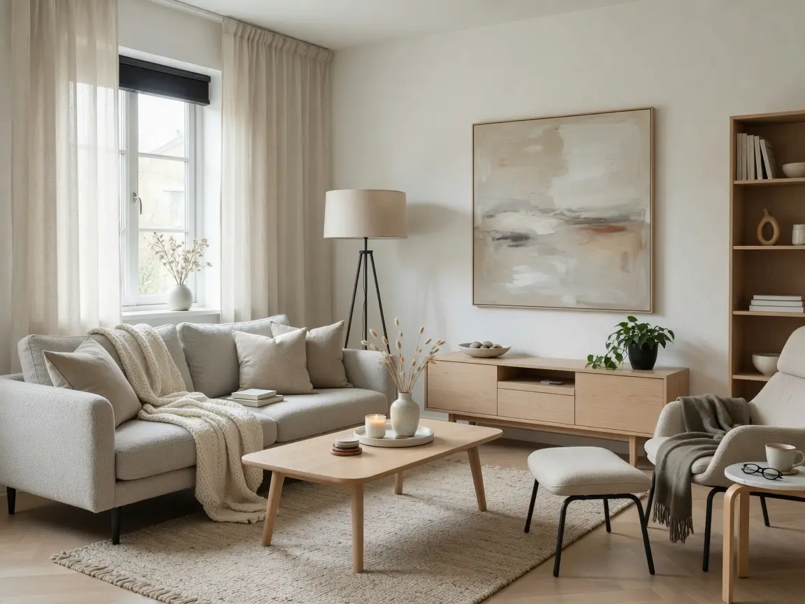 Modern Scandinavian Living Room Interior Design Ideas