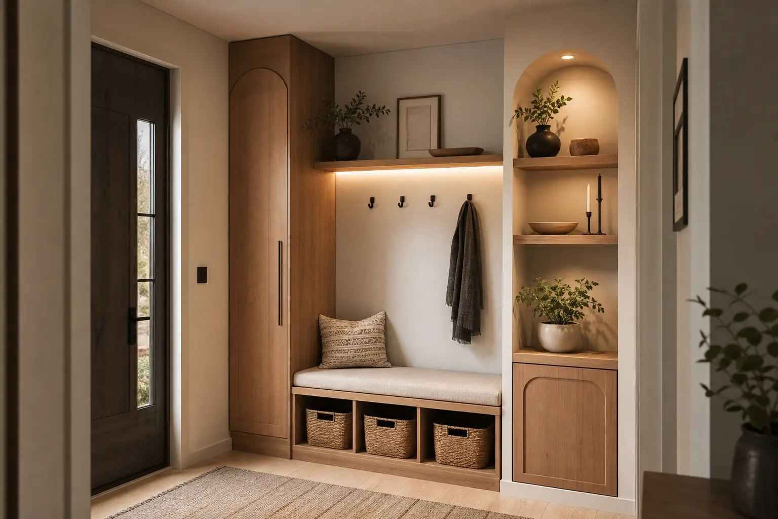 Modern Wooden Entryway Design Ideas
