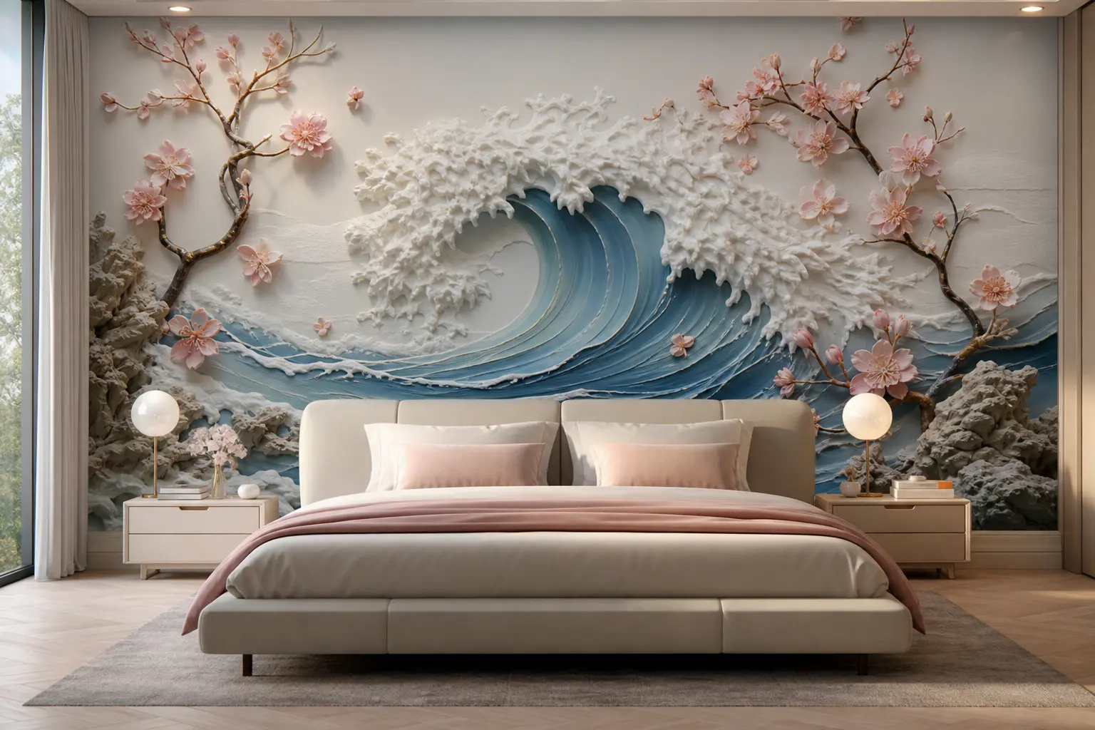 Luxury 3D Ocean Wave Wall Mural Ideas