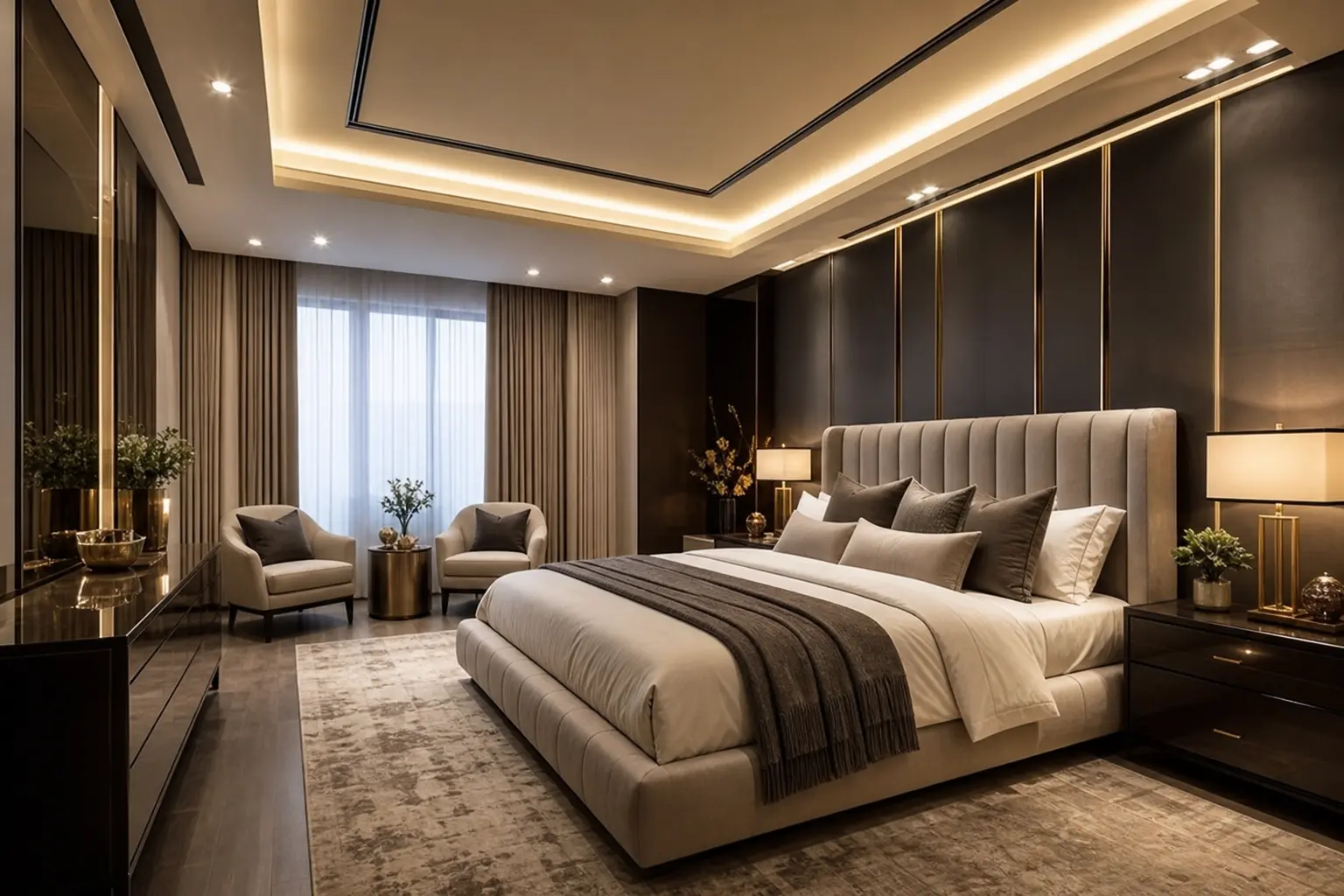 Modern Luxury Master Bedroom Interior Design Ideas