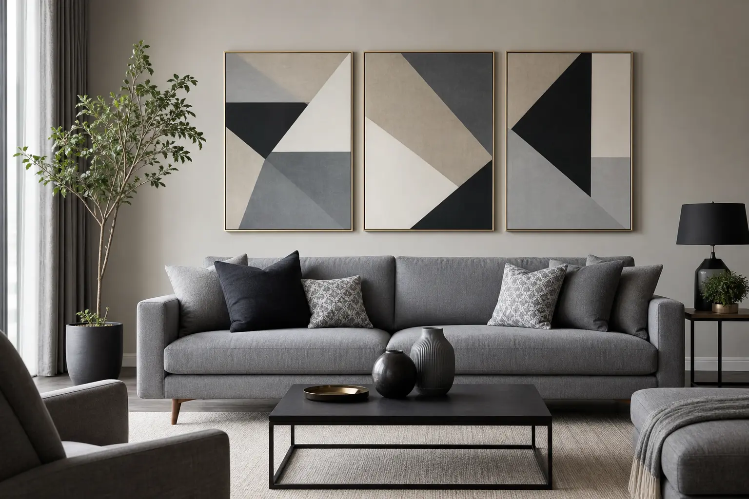Modern Living Room Decor Ideas With Gray Sofas