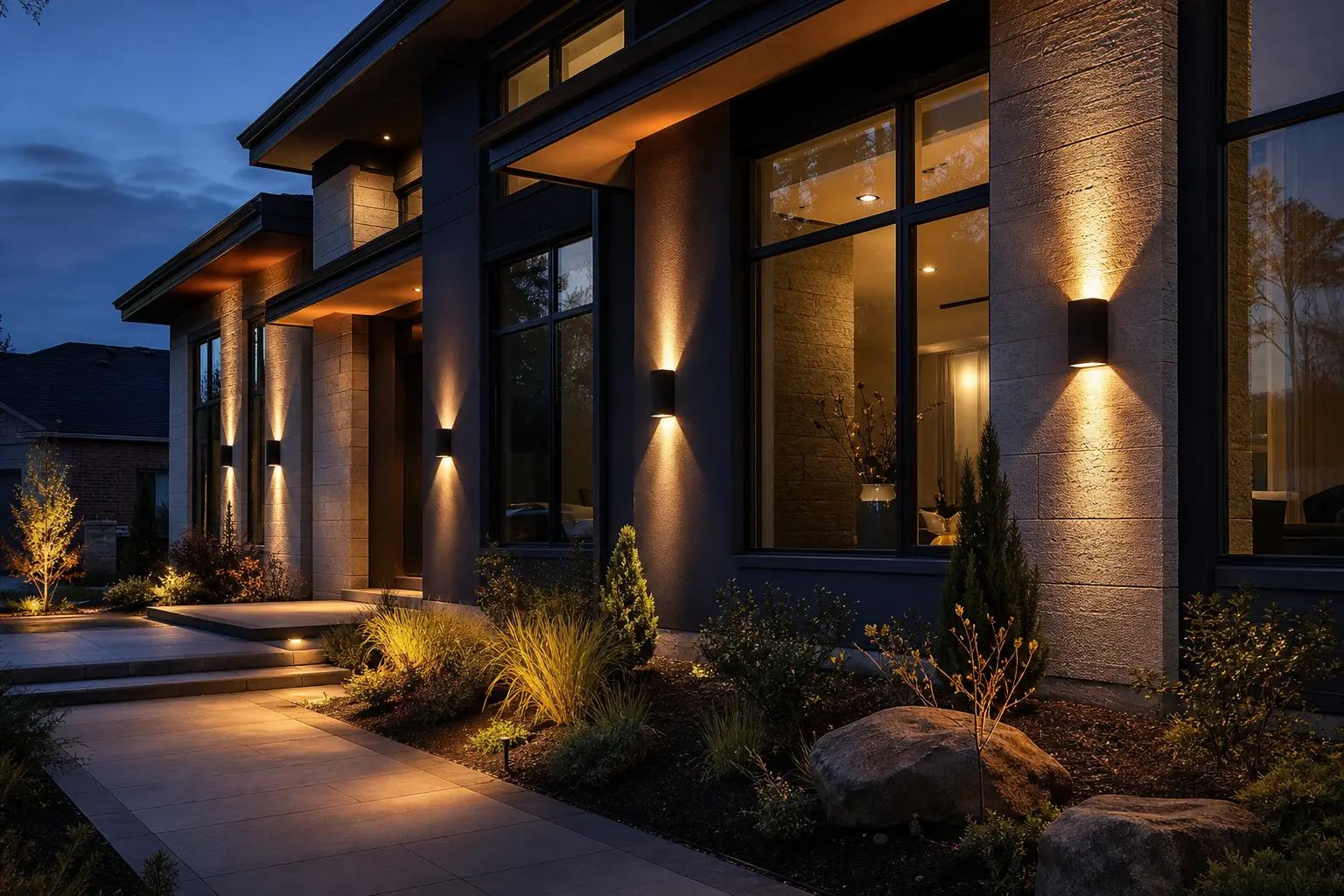 Modern Outdoor Wall Lighting Ideas