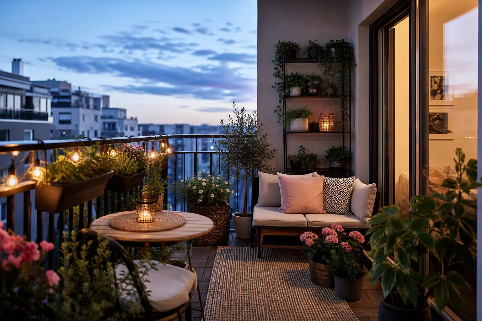Small Cozy Apartment Balcony Decor Ideas