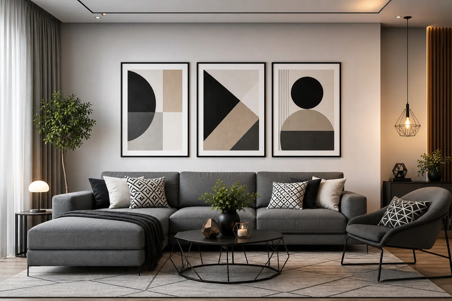 Modern Living Room Decor Ideas With Gray Sofas