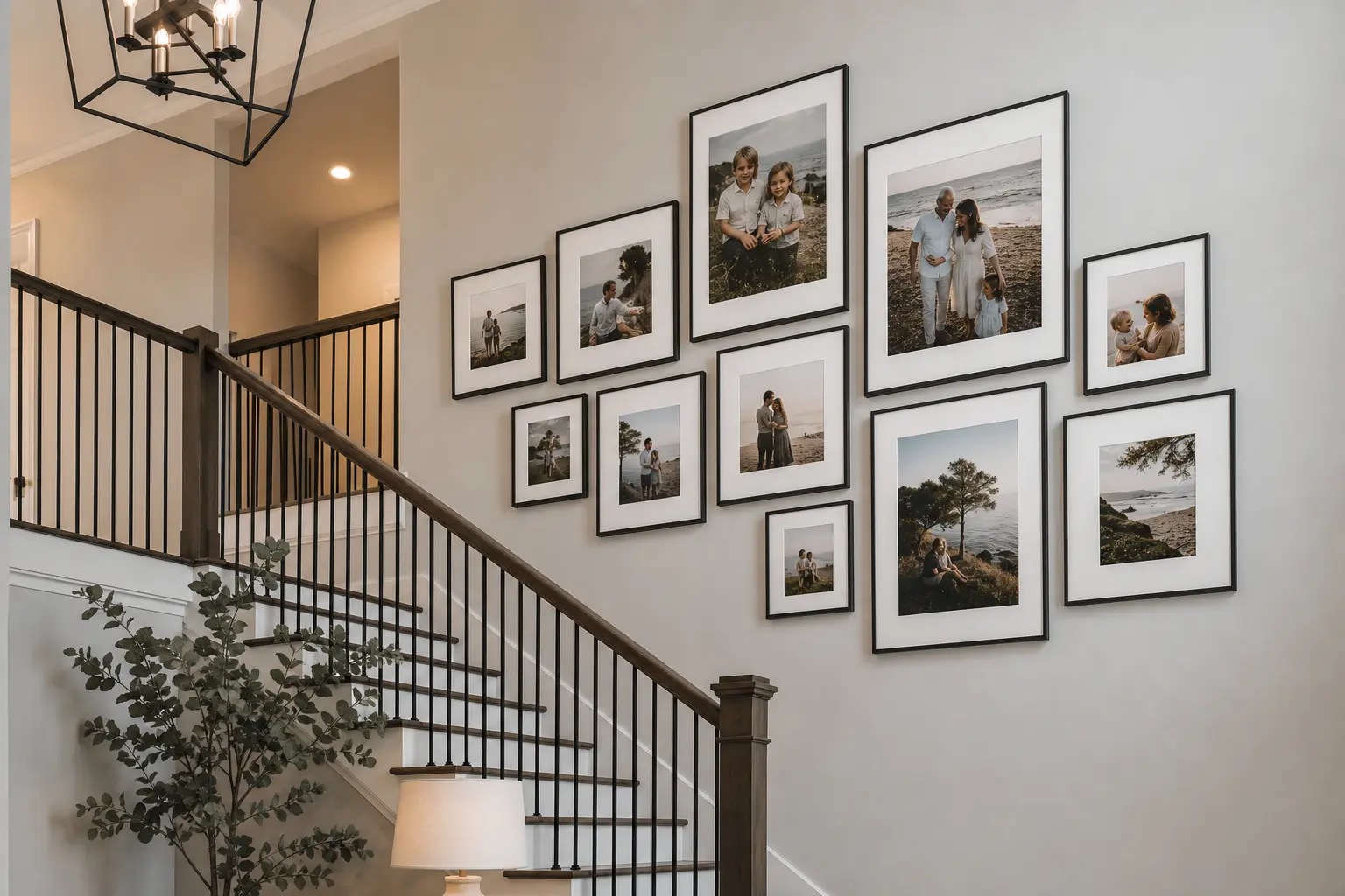 Modern Staircase Gallery Wall Ideas