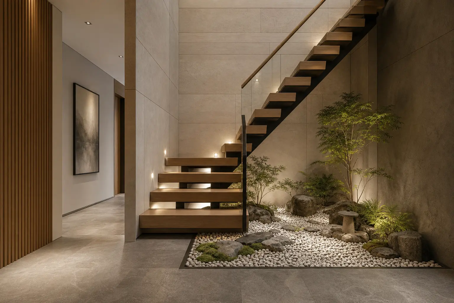 Modern Indoor Staircase Garden Ideas
