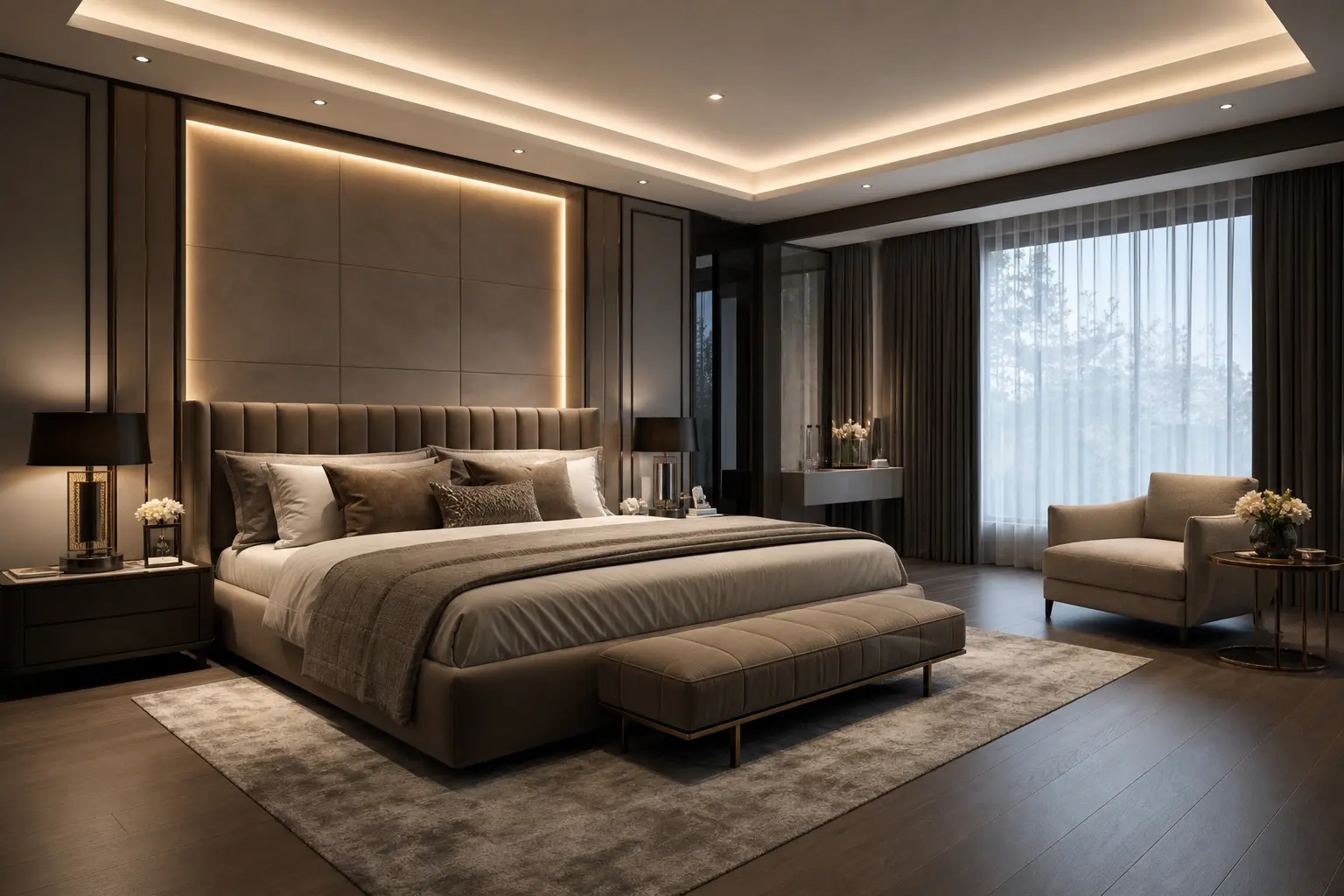 Modern Luxury Master Bedroom Interior Design Ideas