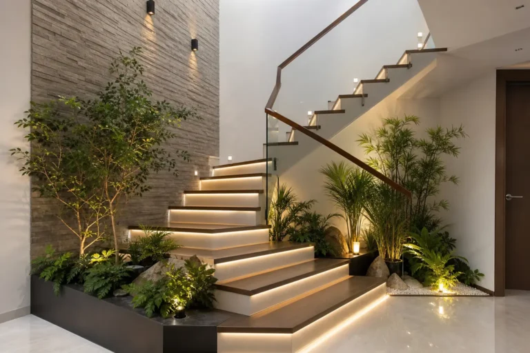 Modern Indoor Staircase Garden Ideas