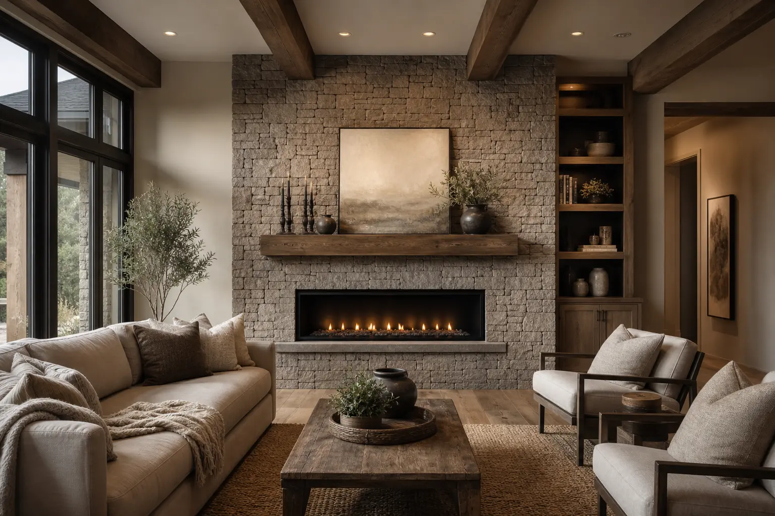 Modern Rustic Living Room Design Ideas