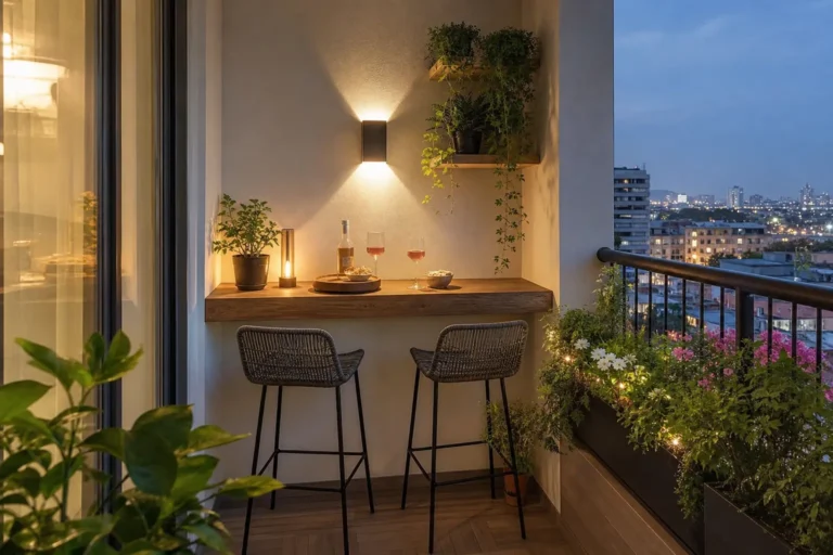 Small Apartment Balcony Bar Table Ideas