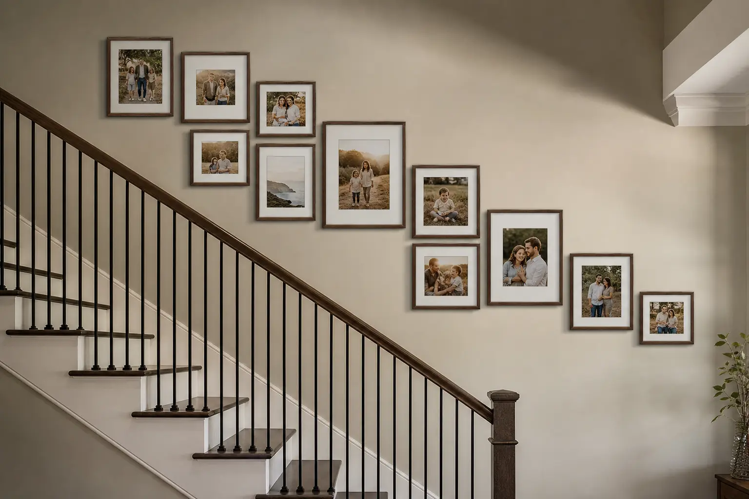 Modern Staircase Gallery Wall Ideas