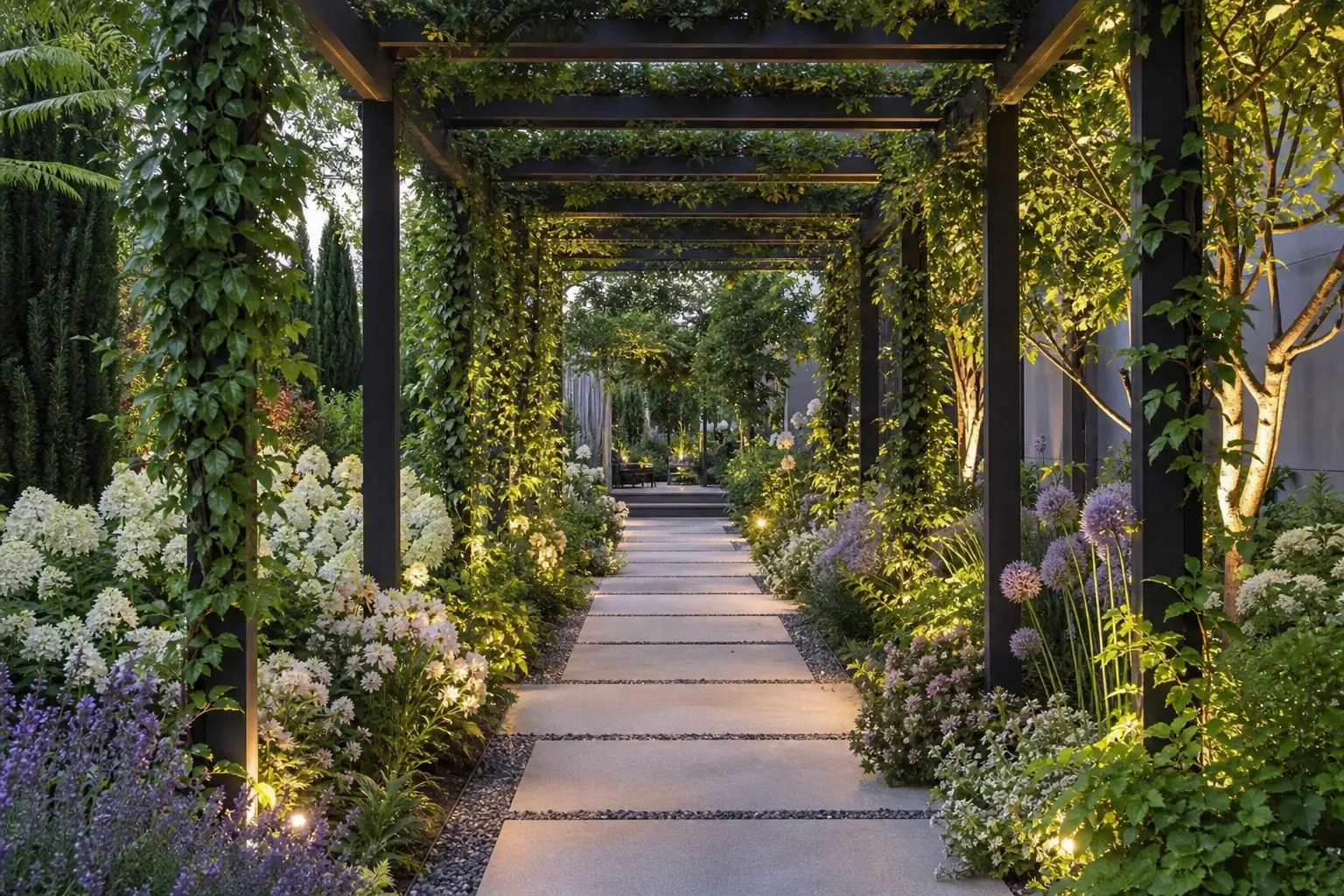 Modern Pergola Walkway Design Ideas