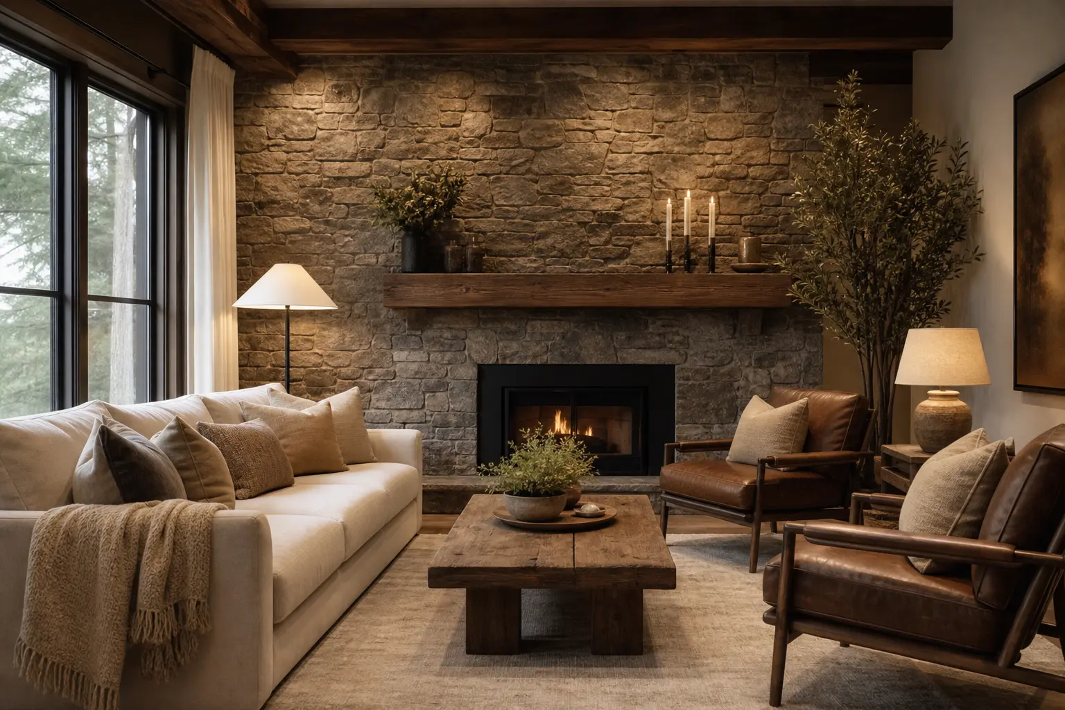 Modern Rustic Living Room Design Ideas