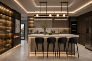 10 Modern Luxury Modular Kitchen Design Ideas with LED Lighting | Contemporary Kitchen Interior