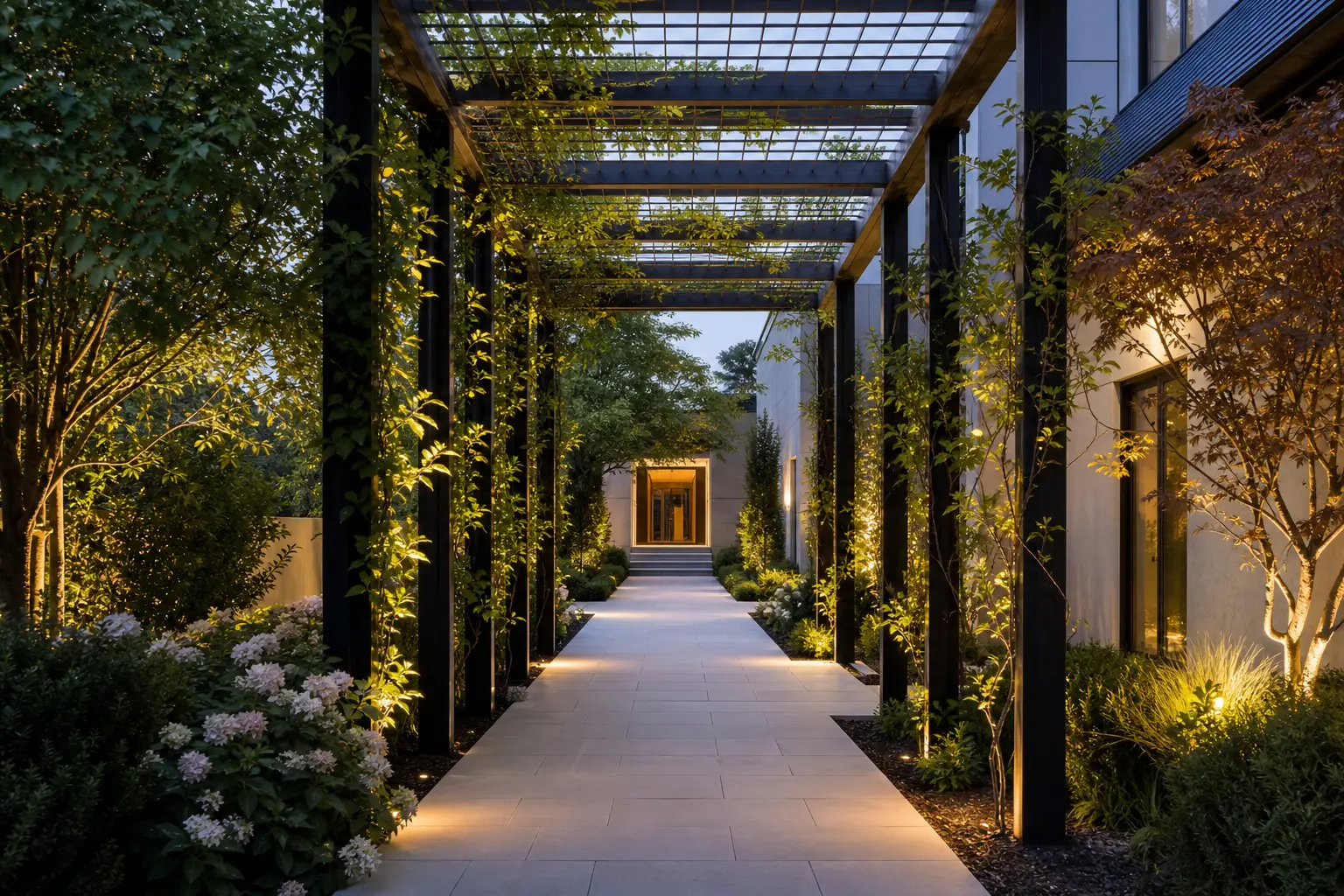 Modern Pergola Walkway Design Ideas