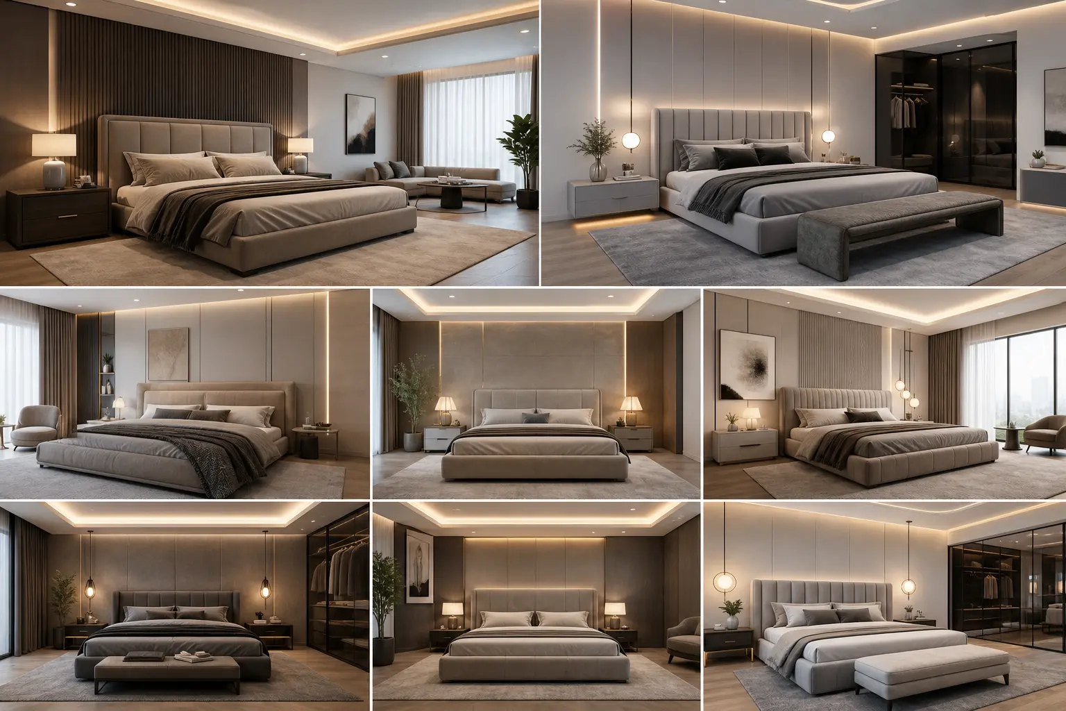 Modern Luxury Master Bedroom Interior Design Ideas