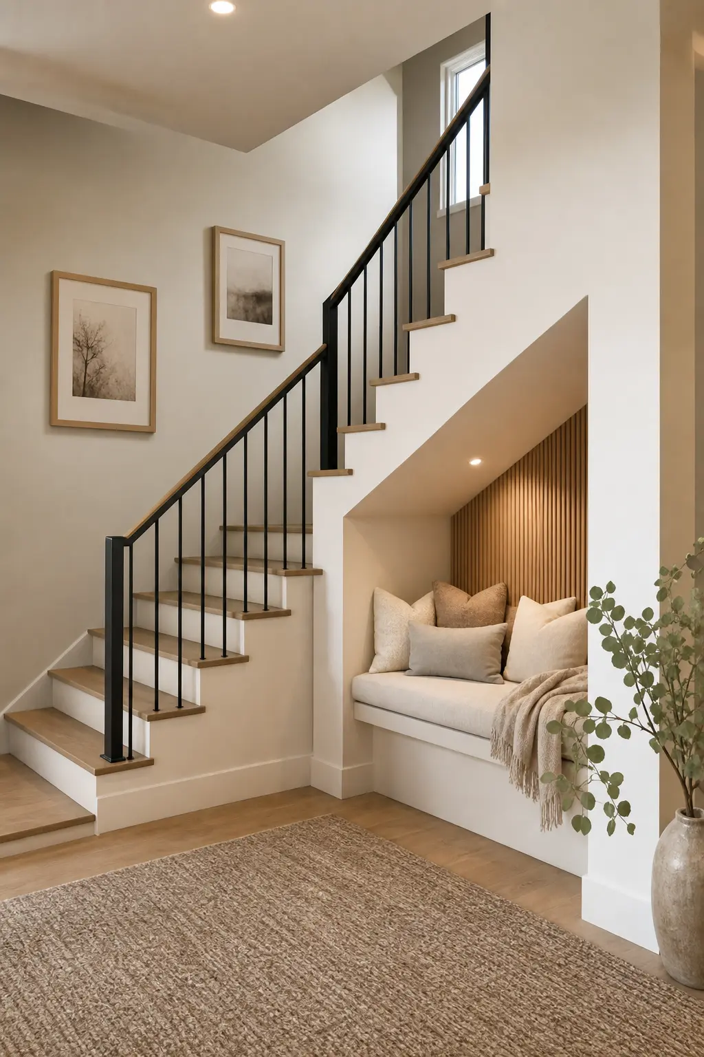 Modern Scandinavian Staircase Foyer Ideas
