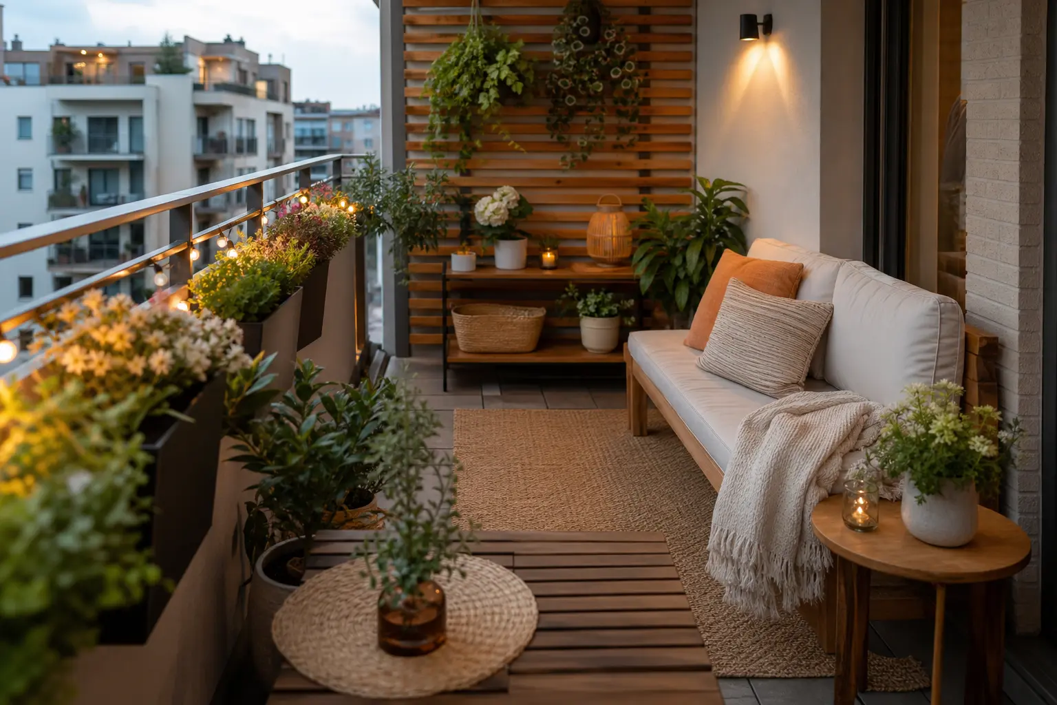 Small Cozy Apartment Balcony Decor Ideas