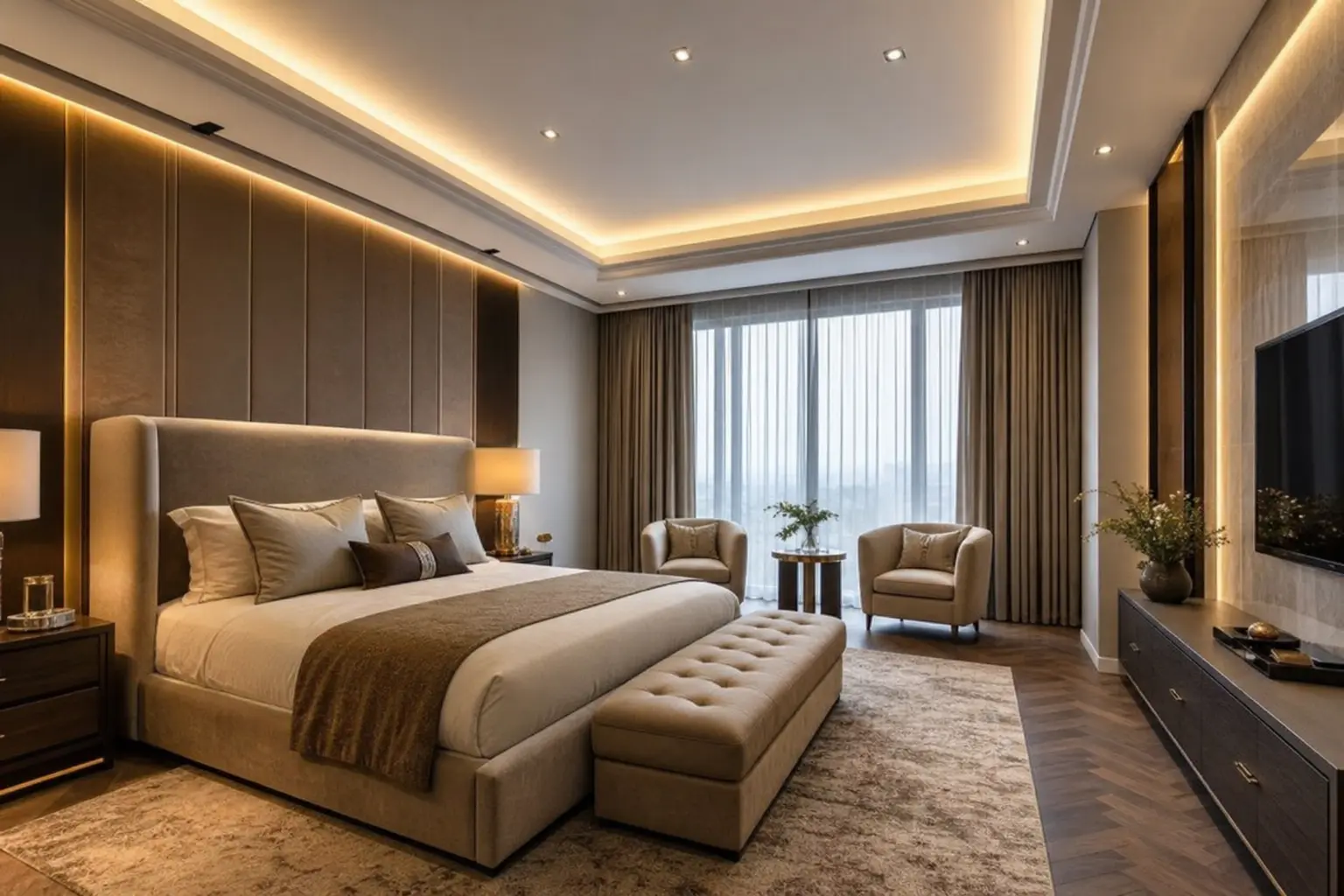 Modern Luxury Master Bedroom Interior Design Ideas