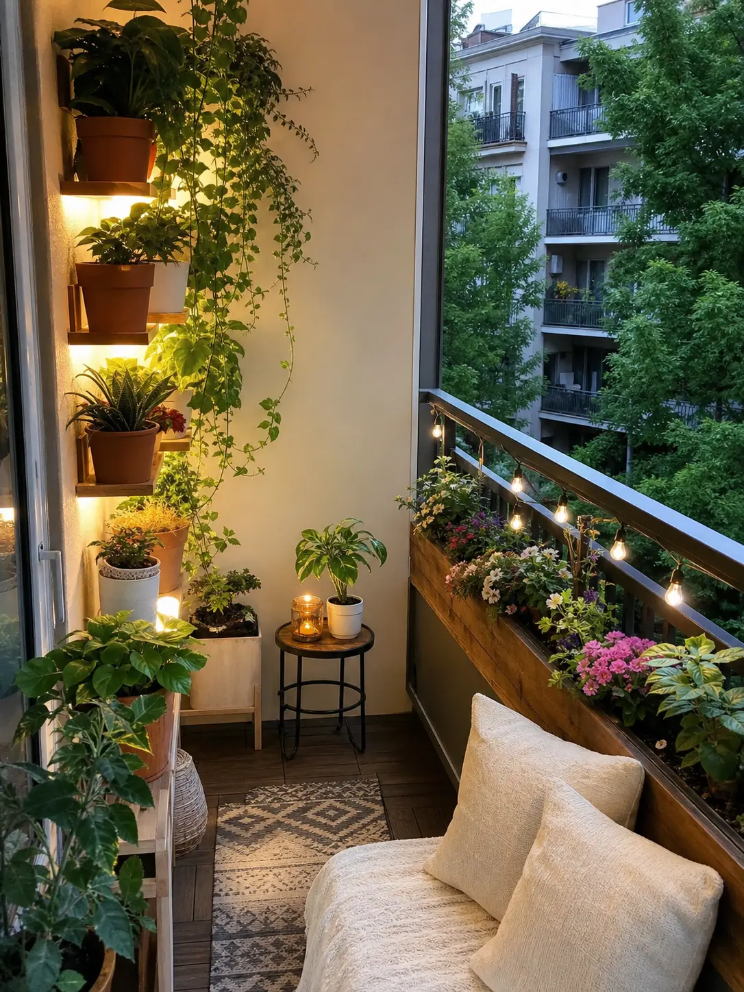 Small Cozy Apartment Balcony Decor Ideas