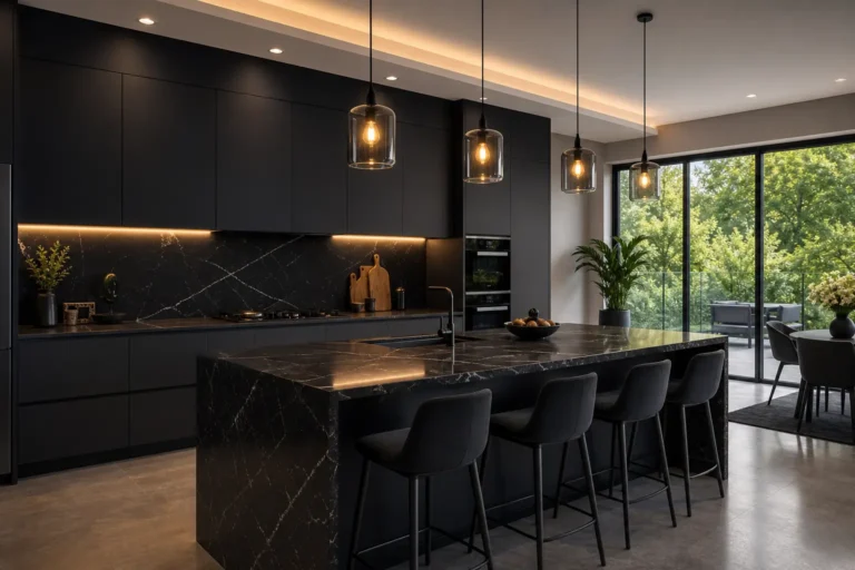 Modern Black Luxury Kitchen Design Ideas