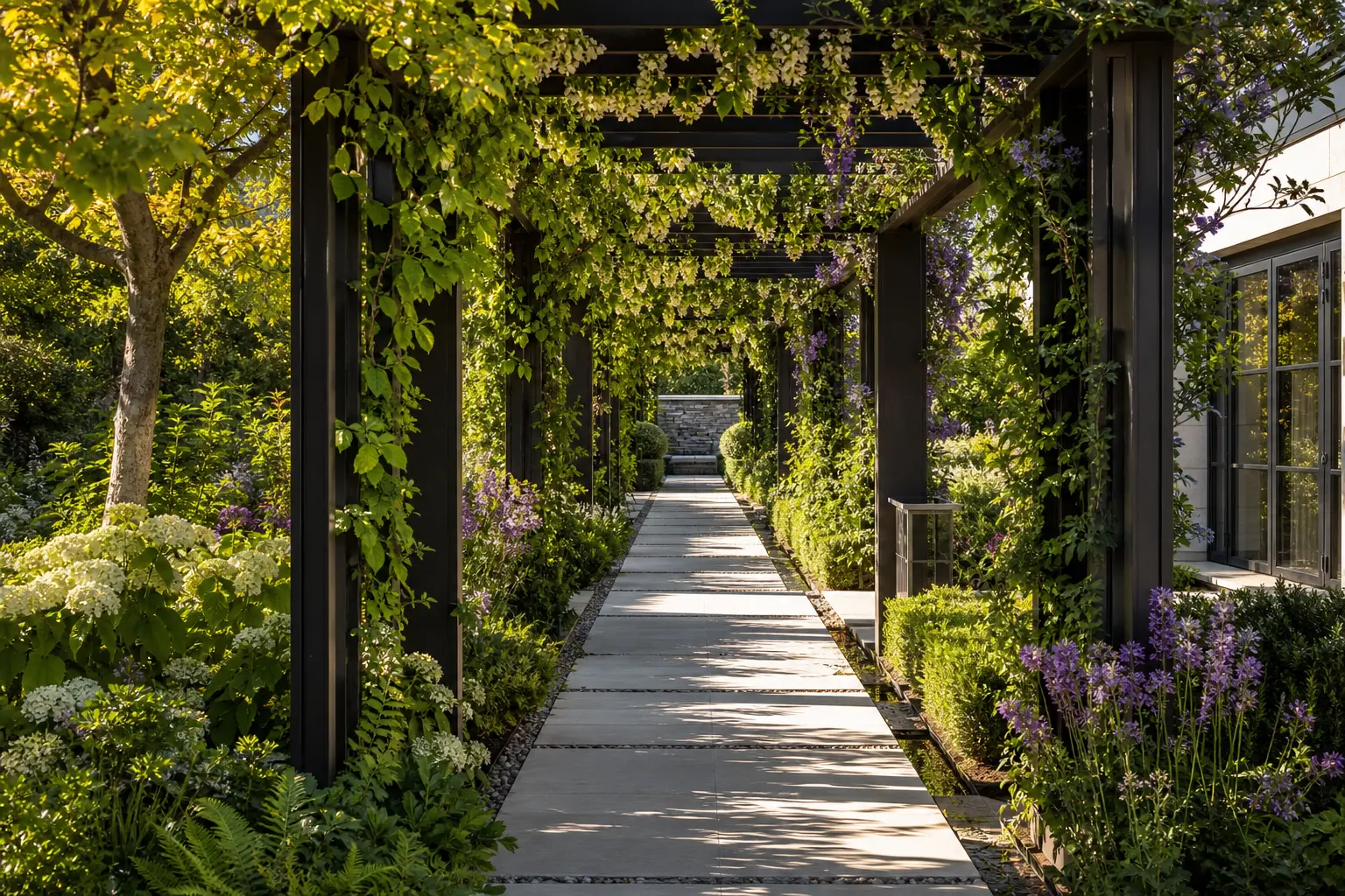 Modern Pergola Walkway Design Ideas