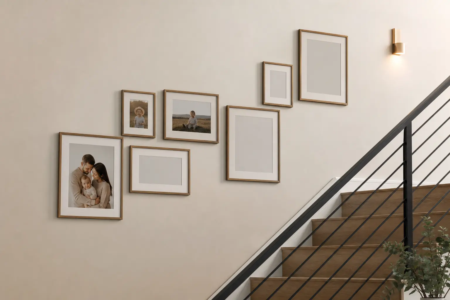 Modern Staircase Gallery Wall Ideas
