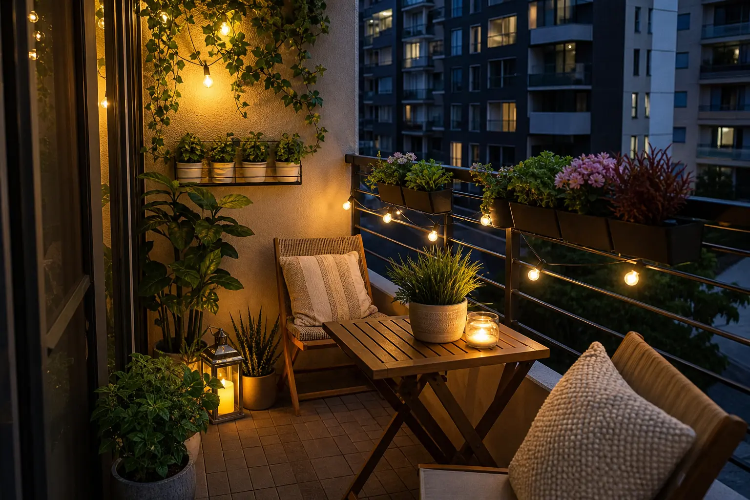 Small Apartment Balcony Decor Ideas