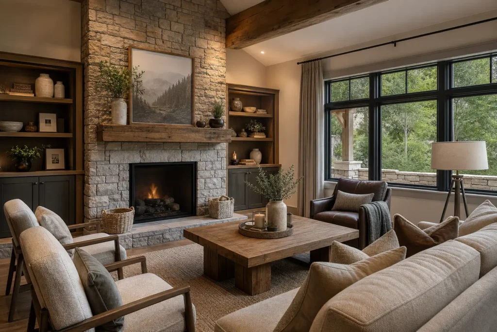 Modern Rustic Living Room Design Ideas