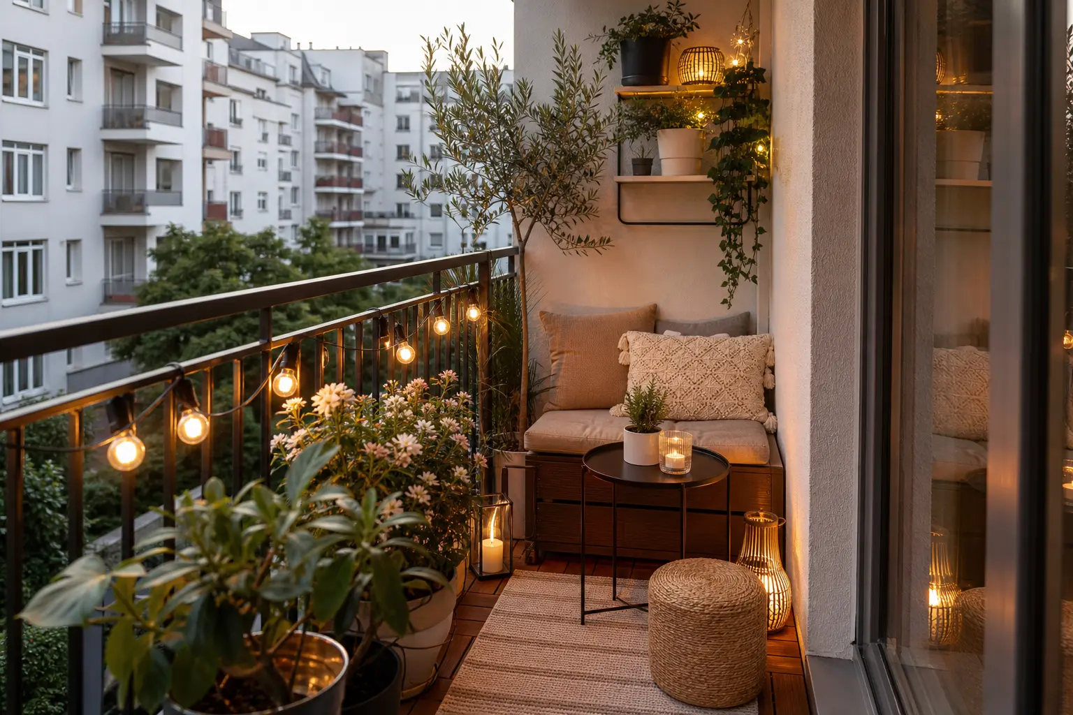 Small Cozy Apartment Balcony Decor Ideas