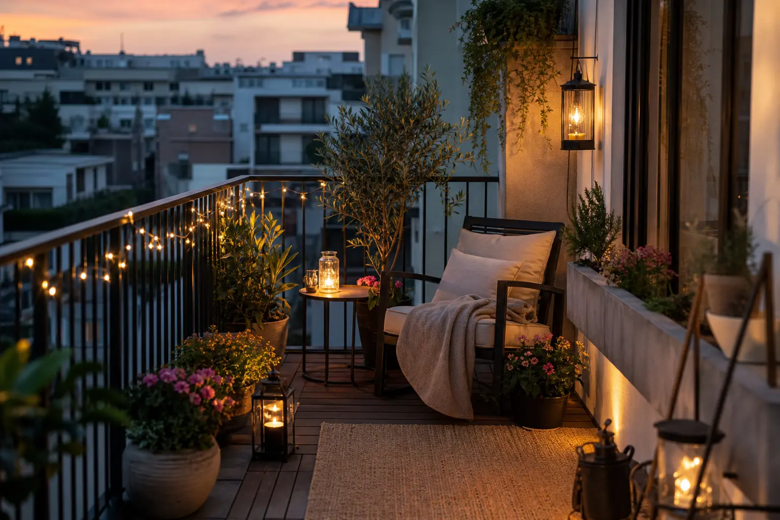 Small Apartment Balcony Decor Ideas