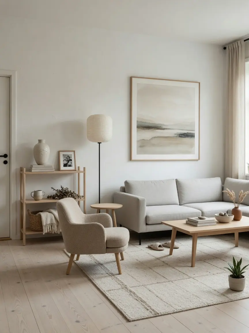 Modern Scandinavian Living Room Interior Design Ideas