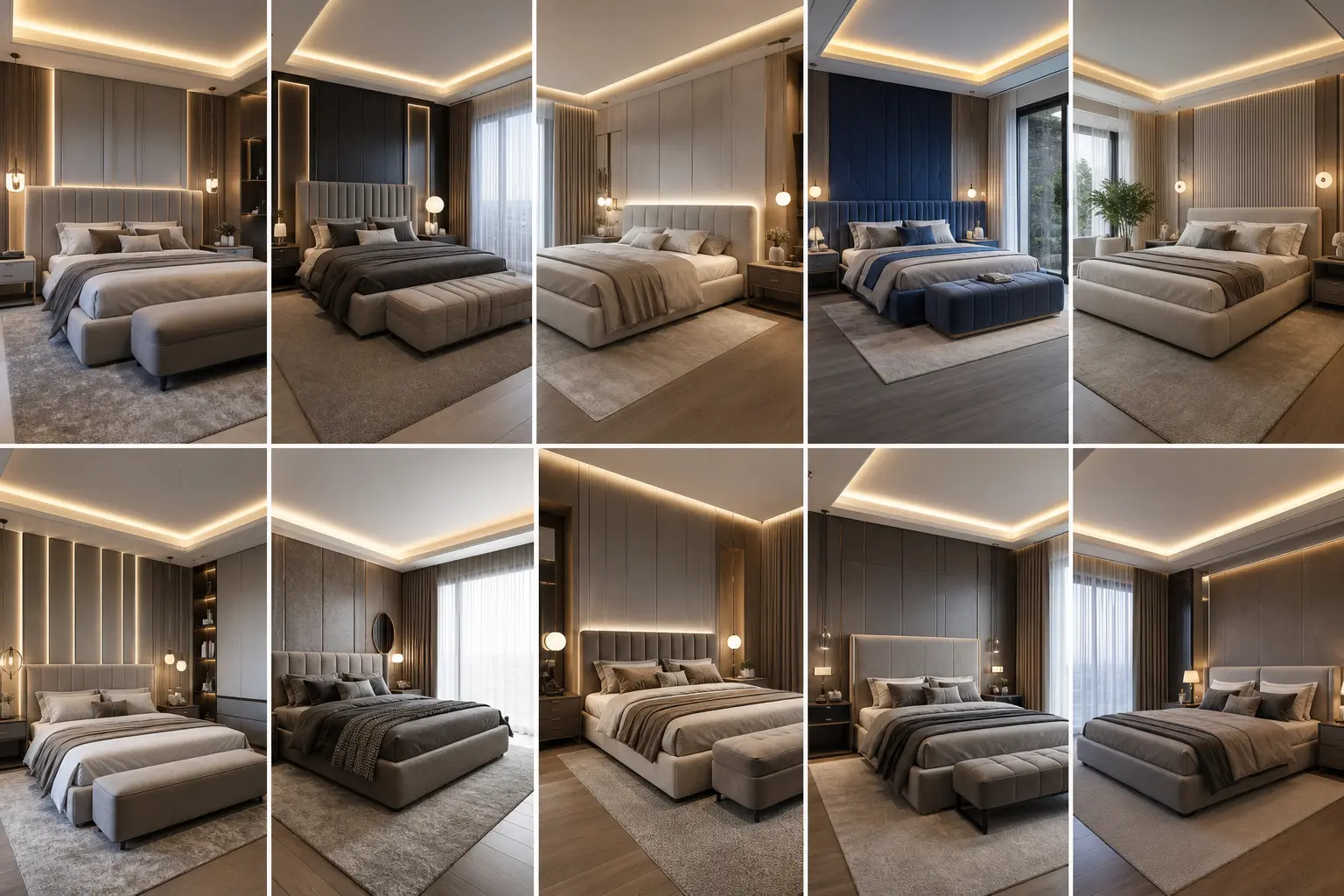 Modern Luxury Master Bedroom Interior Design Ideas