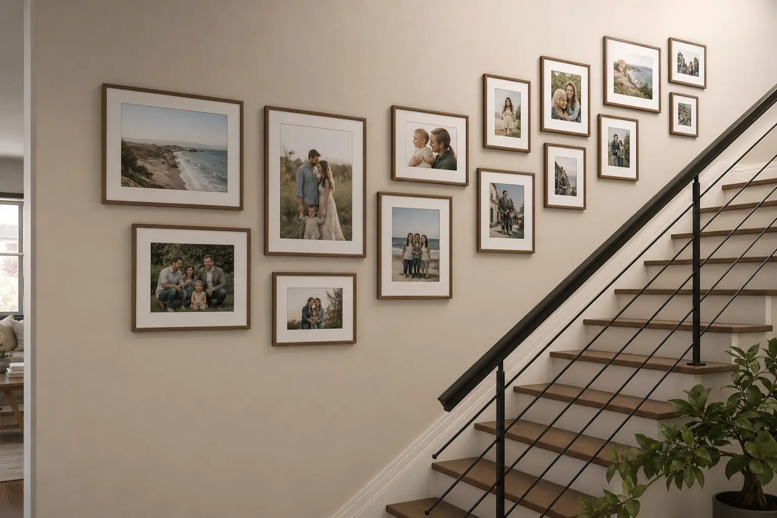 Modern Staircase Gallery Wall Ideas
