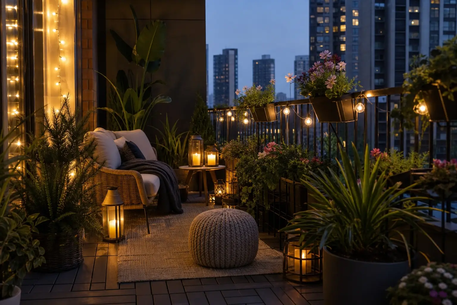 Small Apartment Balcony Decor Ideas