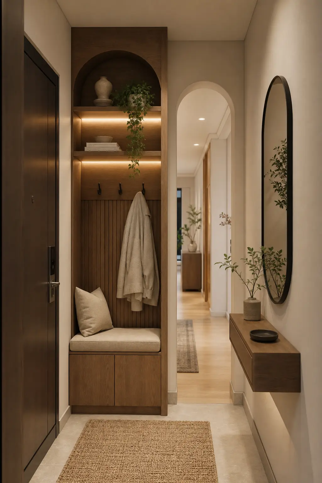 Modern Wooden Entryway Design Ideas