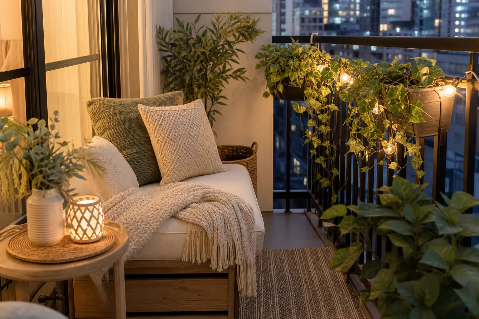 Small Cozy Apartment Balcony Decor Ideas