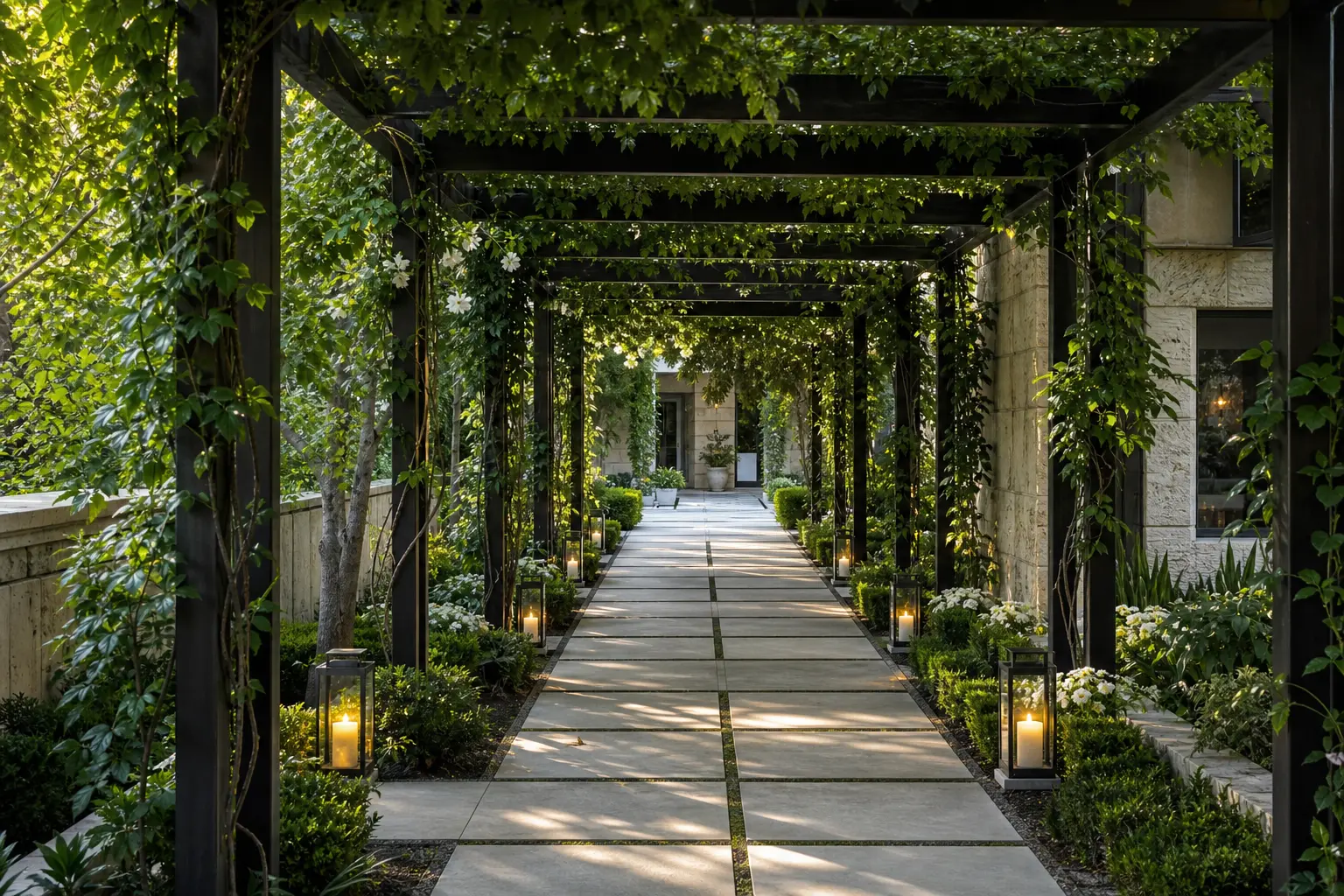 Modern Pergola Walkway Design Ideas
